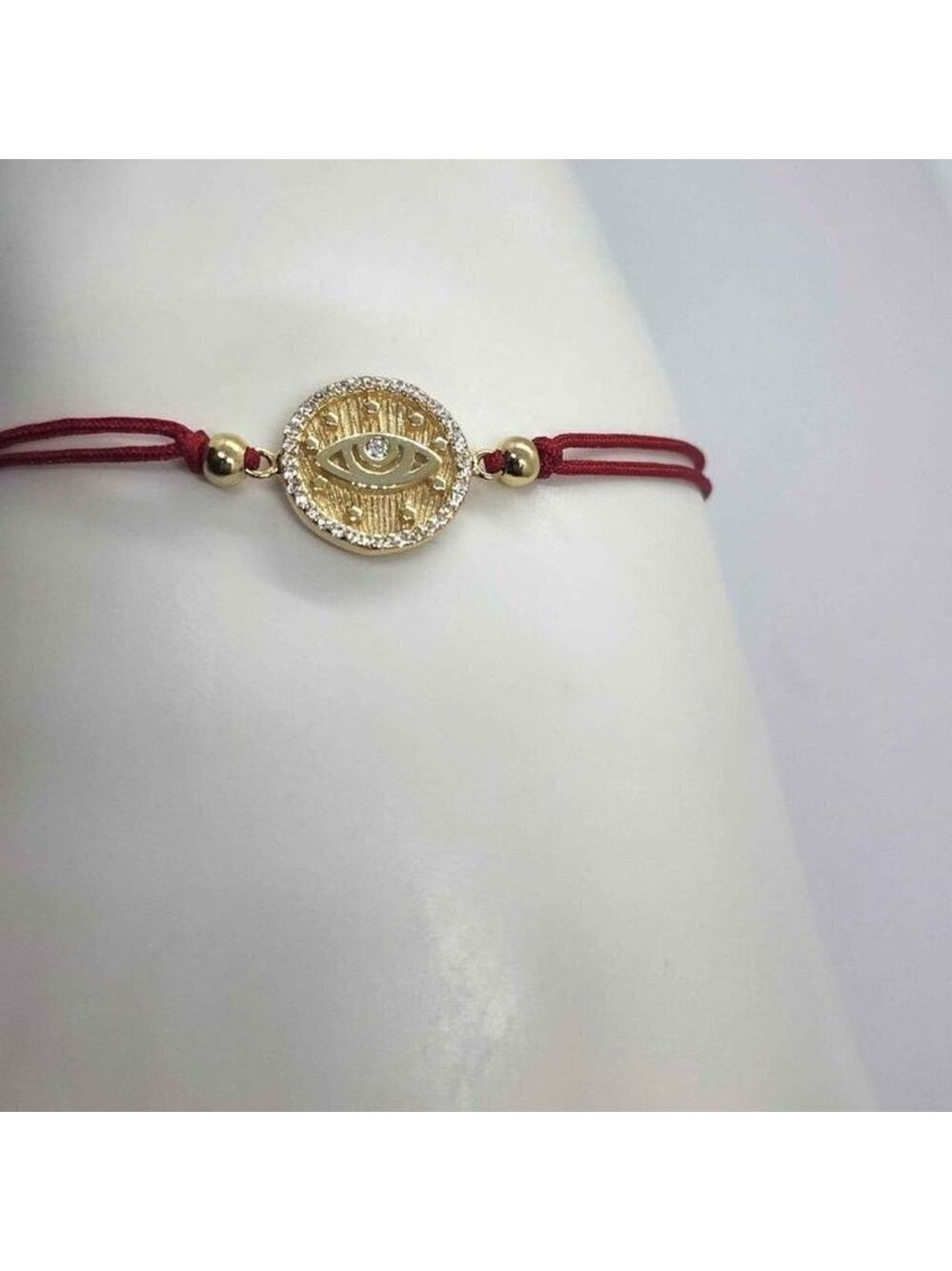 Evil Eye Adjustable Bracelet in 925 Sterling Silver – Symbol of Protection